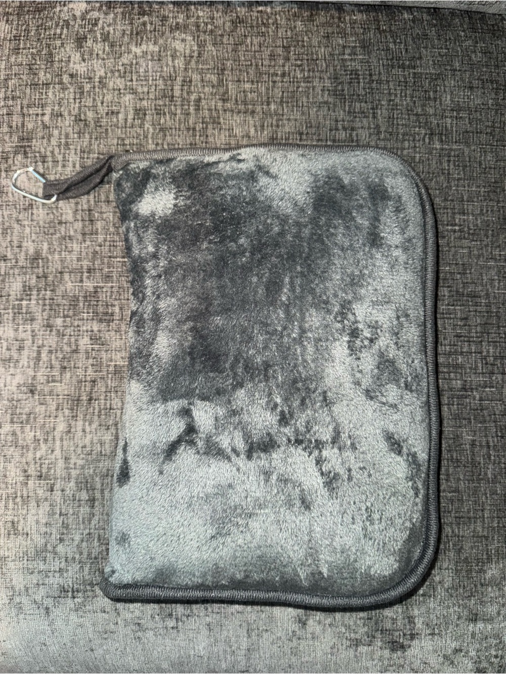 Gray Compact Travel Blanket
